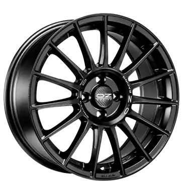 Mega-Angebot OZ Superturismo LM mattschwarz mit silberner Schrift 7.5x17 ET42 4x100 CB68