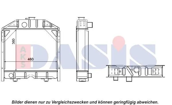 AKS DASIS Kühler, Motorkühlung (440516N) KFZ-7130212 Direktkauf