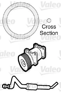 VALEO Dichtung, Kühlmittelrohrleitung (509742) KFZ-7132705 Preiswert