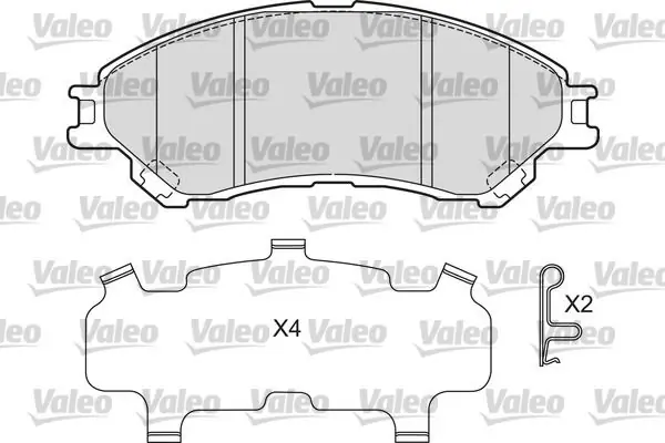 VALEO Bremsbelagsatz, Scheibenbremse (601667) KFZ-7132820 Mega-Angebot