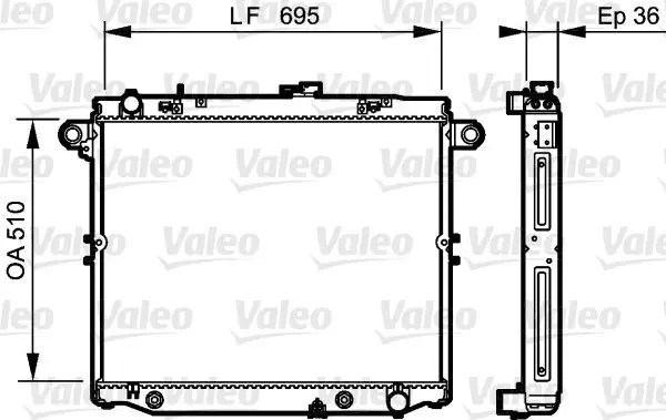 Meistverkauft VALEO Kühler, Motorkühlung (734190) KFZ-7133448