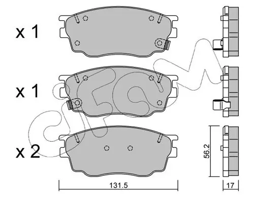 Top-Preis CIFAM Bremsbelagsatz, Scheibenbremse (822-475-0) KFZ-7133994