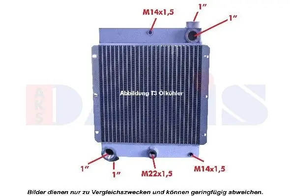 AKS DASIS Ölkühler, Motoröl (706000O) KFZ-6981502 Neue Kollektion