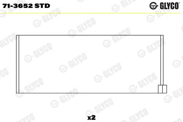 GLYCO Pleuellager (71-3652 STD) KFZ-6983293 Top-Preis