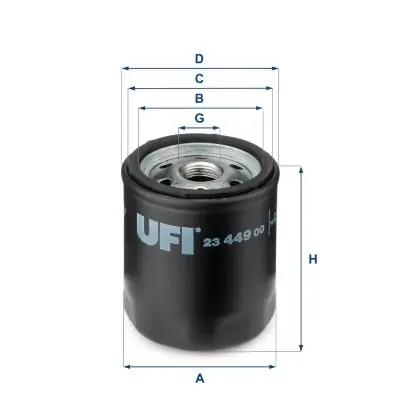 Begrenztes Angebot UFI Ölfilter (23.449.00) KFZ-6875669