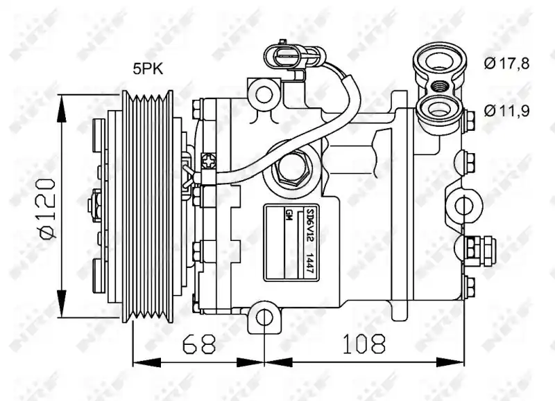 NRF Kompressor, Klimaanlage (32775) KFZ-6897669 Nur Für Kurze Zeit