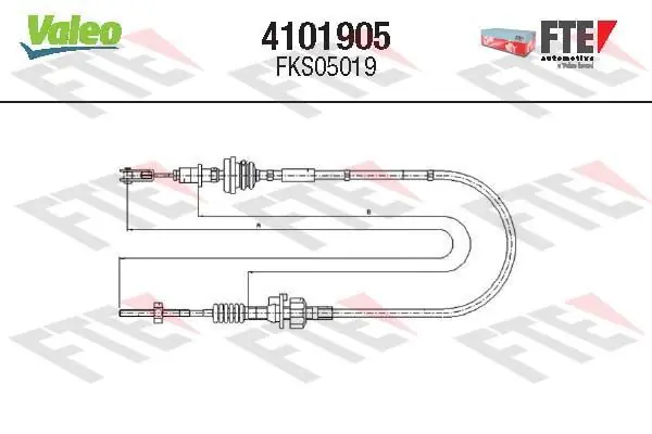 Direkt Vom Hersteller VALEO Seilzug, Kupplungsbetätigung (4101905) KFZ-6898054
